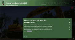 Desktop Screenshot of evergreenexcavating.com